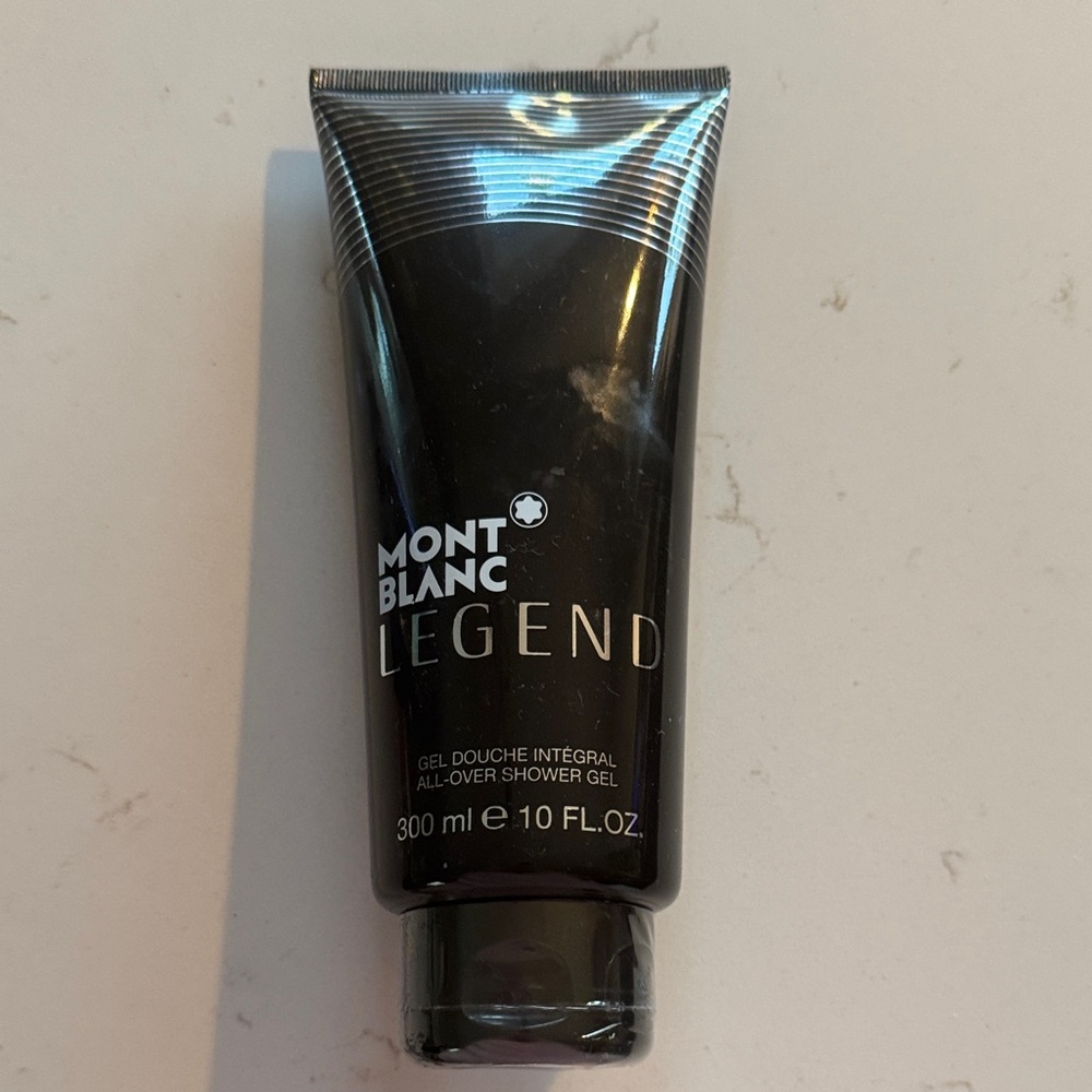 Montblanc Legend Shower Gel Tube - Black with Silver Accents